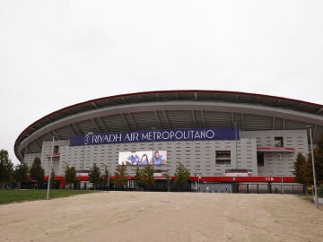 Vista del exterior del estadio Riyadh Air Metropolitano