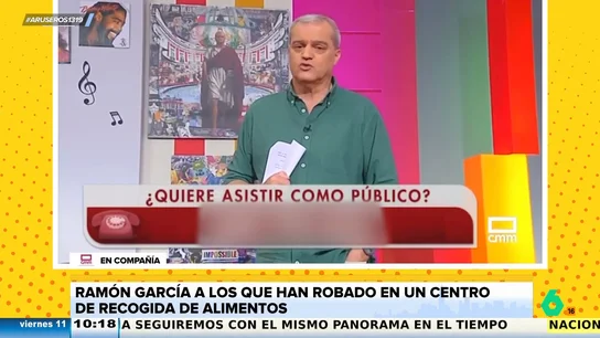 Ramón García, a los que robaron en una ONG de Toledo: "Hay que ser miserables y desgraciados" Ramón García, a los que robaron en una ONG de Toledo: "Hay que ser miserables y desgraciados"
