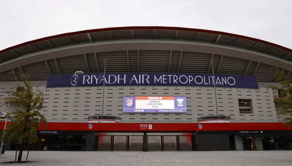 Vista del exterior del estadio Riyadh Air Metropolitano Vista del exterior del estadio Riyadh Air Metropolitano