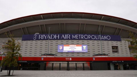Vista del exterior del estadio Riyadh Air Metropolitano