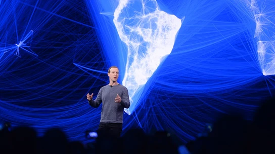 ¿Qué es META y qué aplicaciones lo forman? Así es como Marck Zuckerberg alcanza el éxito. Mark Zuckerberg durante la pconferencia de Facebook F8 de 2019 en el McEnery Convention Center.