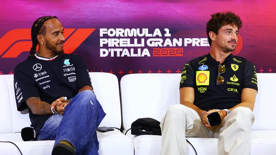Lewis Hamilton y Charles Leclerc Lewis Hamilton y Charles Leclerc