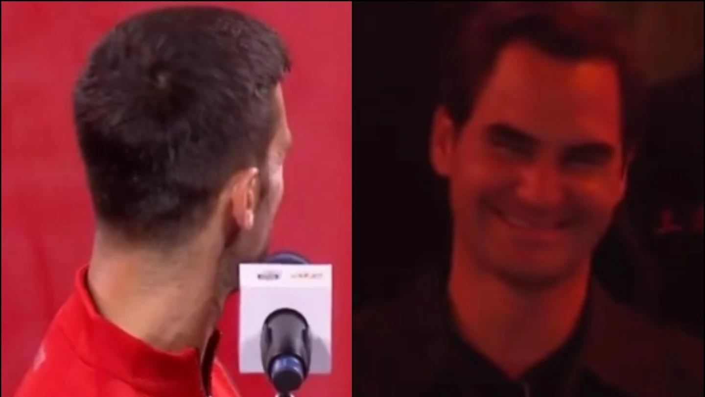 Novak Djokovic y Roger Federer Novak Djokovic y Roger Federer