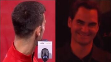 Novak Djokovic y Roger Federer 