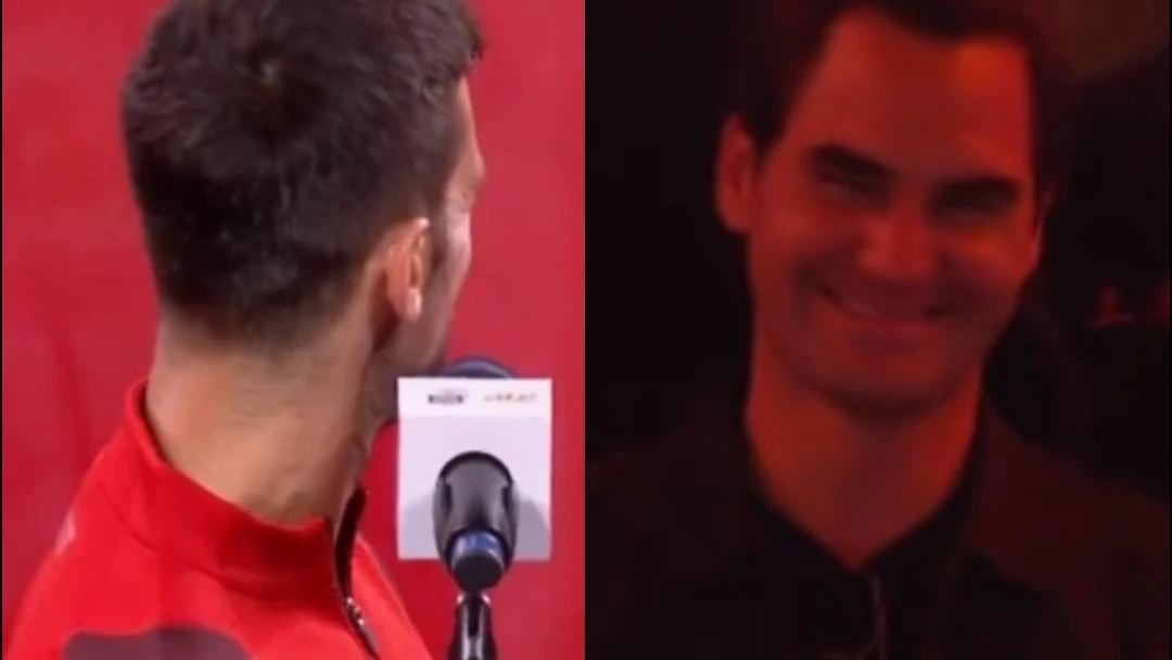 Novak Djokovic y Roger Federer 