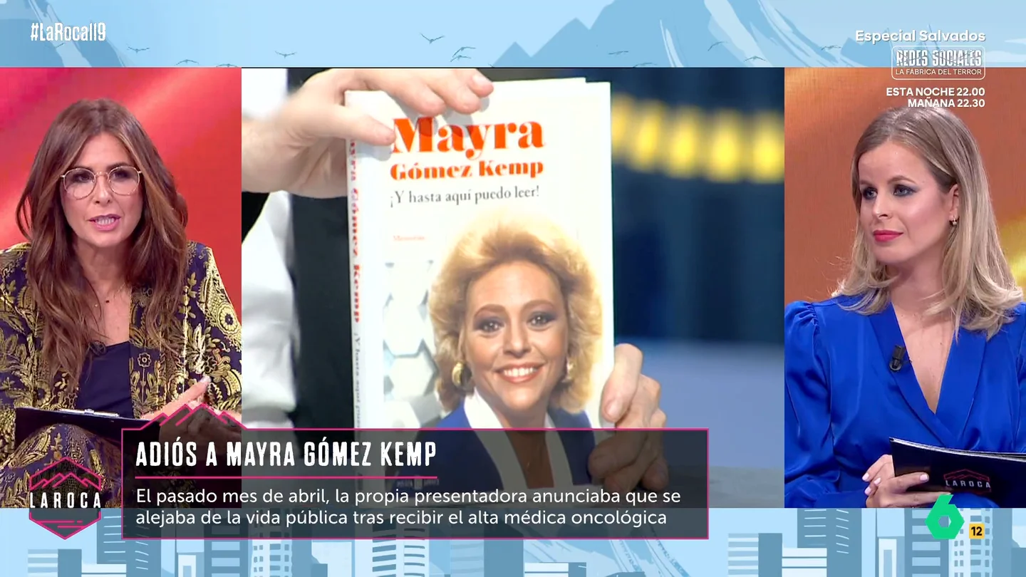 Nuria Roca recuerda la figura de Mayra Gómez Kemp: "Era capaz de hacer un programa de nueve horas de grabación sin un solo papel" Nuria Roca recuerda la figura de Mayra Gómez Kemp: "Era capaz de hacer un programa de nueve horas de grabación sin un solo papel"