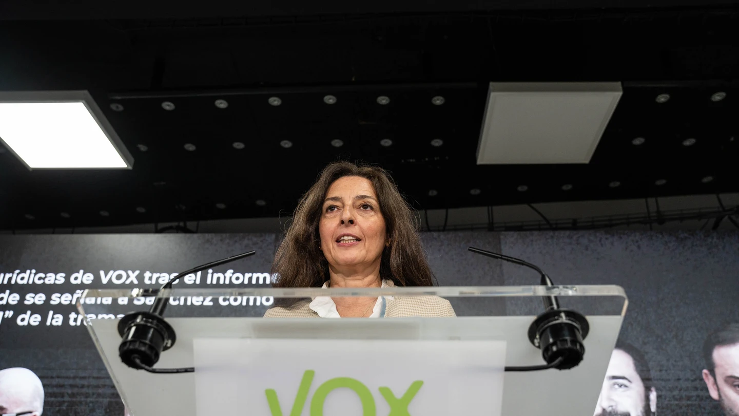 La coordinadora jurídica de Vox, Marta Castro, ofrece una rueda de prensa La coordinadora jurídica de Vox, Marta Castro, ofrece una rueda de prensa