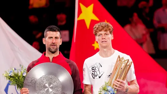 Novak Djokovic y Jannick Sinner Novak Djokovic y Jannick Sinner