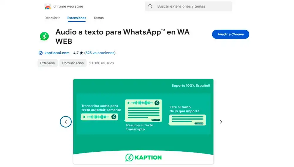 Añadiendo extensión a Chrome Añadiendo extensión a Chrome