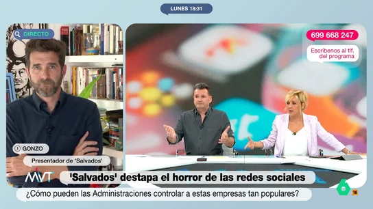 La propuesta de Cristina Pardo para controlar el acceso a las redes sociales Iñaki López y Cristina Pardo conversan en este con Gonzo sobre cómo se podría controlar a las empresas detrás de las redes sociales, después de la emisión de la primera parte de su especial de 'Salvados'.