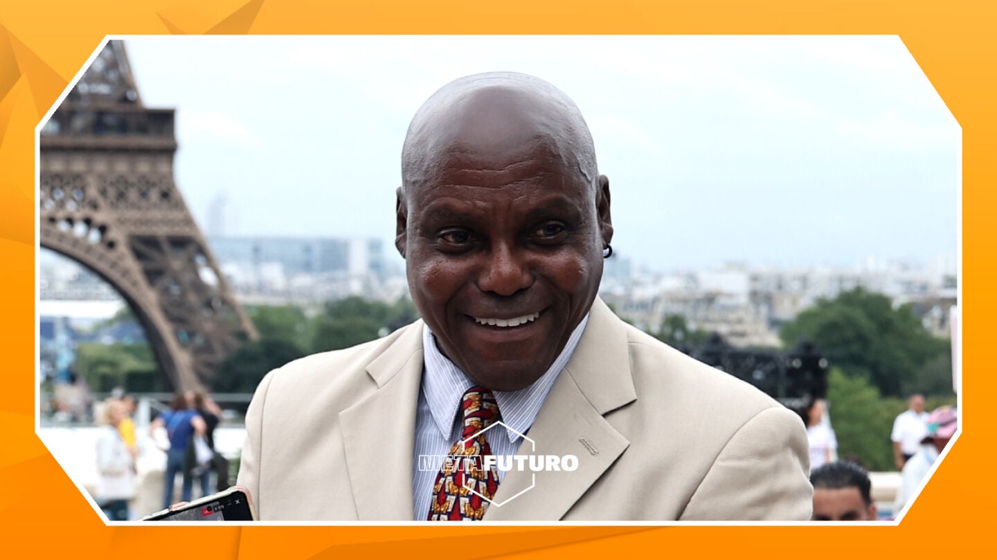 Carl Lewis, antes de la ceremonia de apertura de los Juegos Ol&iacute;mpicos de Par&iacute;s 2024.