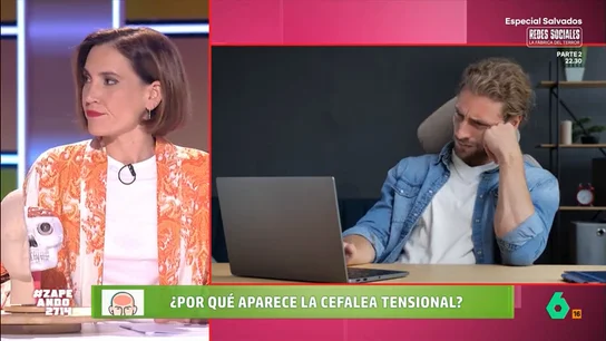 Técnicas de relajación o fisioterapia: Boticaria García explica cómo aliviar la cefalea tensional La farmacéutica explica qué provoca este tipo de cefalea, una de las más habituales, que causa una sensación de presión en ambos lados de la cabeza.