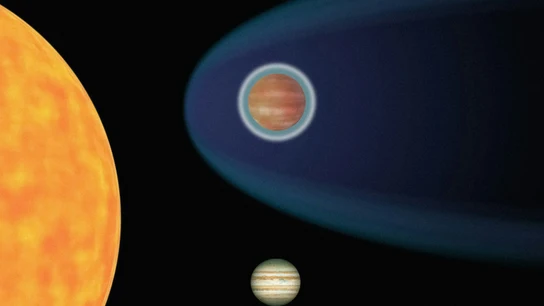 Representación de un exoplaneta. Representación de un exoplaneta.