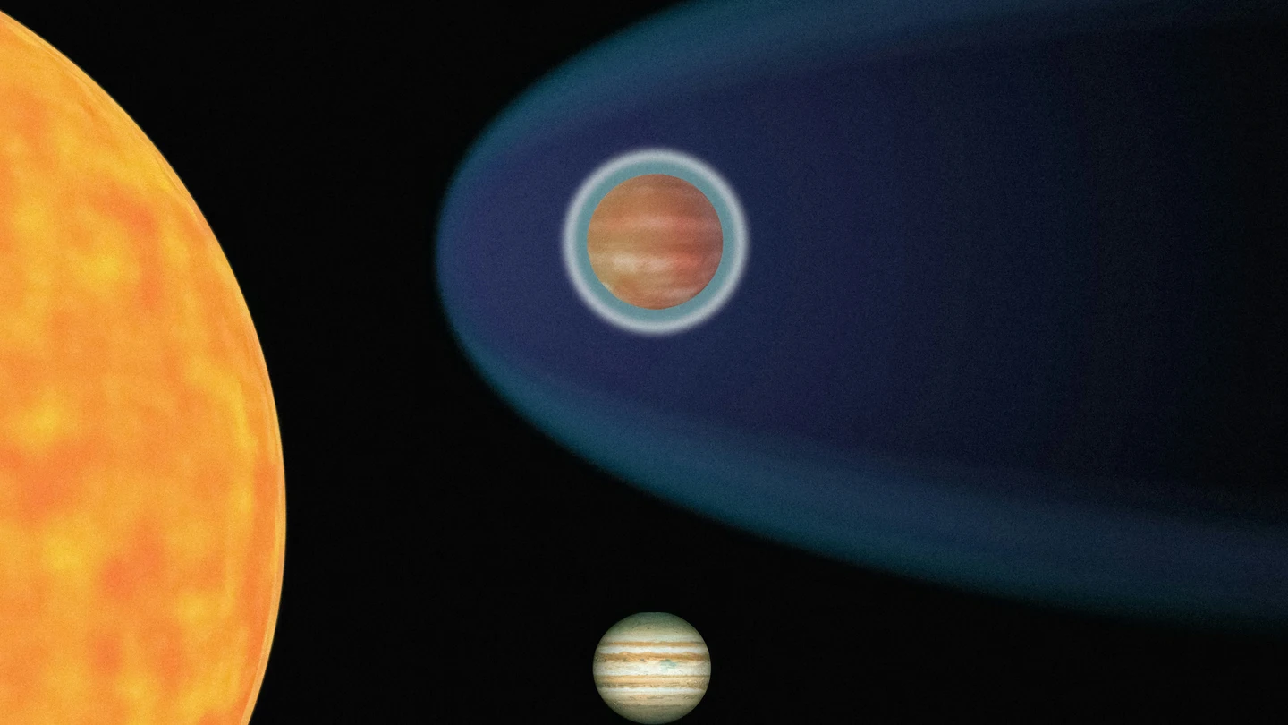 Representación de un exoplaneta. Representación de un exoplaneta.