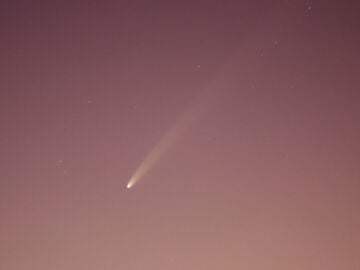 Cometa C/2023 A1 visto desde la Tierra