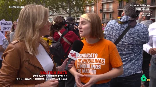 "No aguantamos más, vivimos ahogadas": Valeria Racu, portavoz del Sindicato de Inquilinas, sobre los alquileres La portavoz expone que es necesario que los alquileres bajen en un 50%. "Si no nos lo dan los caseros, si no nos lo dan los gobiernos lo vamos a conseguir nosotras con una huelga de alquileres", asegura.