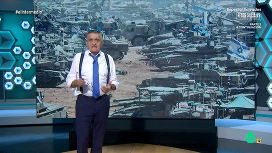 Wyoming, tras el ataque de Israel a una base de la ONU: "Netanyahu y su ejército se sienten impunes" El presentador de El Intermedio se pregunta qué sentido tiene ese ataque. Como expone, Israel ha matado a 42.000 personas, solo en Gaza "y nadie le ha impuesto sanciones".