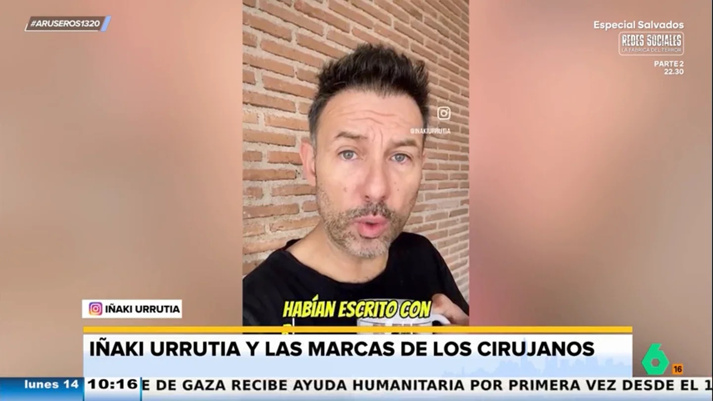 Iñaki Urrutia y "las marcas" de los cirujanos: "Solo tienen que leer derecha o izquierda, ¿cuántas cosas habrán operado mal?" Iñaki Urrutia y "las marcas" de los cirujanos: "Solo tienen que leer derecha o izquierda, ¿cuántas cosas habrán operado mal?"