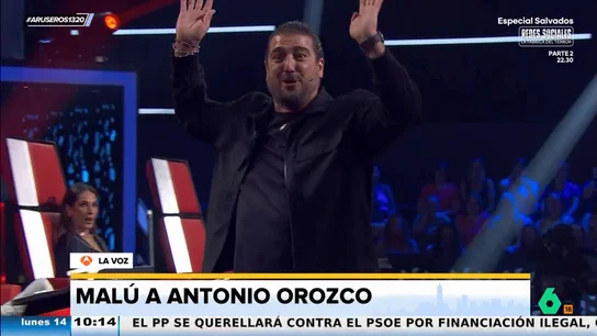 Malú, sobre Antonio Orozco en 'La Voz': "Es un ser muy especial que está como las maracas de Machín" Malú, sobre Antonio Orozco en 'La Voz': "Es un ser muy especial que está como las maracas de Machín"