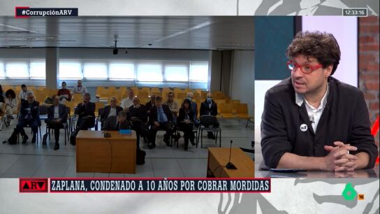 ARV-Fernando Berl&iacute;n, tras la condena a Zaplana: "Puede que sea retrato de otro tiempo, pero la indiferencia se sigue extendiendo"