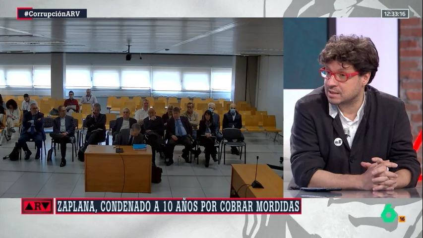 ARV-Fernando Berlín, tras la condena a Zaplana: "Puede que sea retrato de otro tiempo, pero la indiferencia se sigue extendiendo"