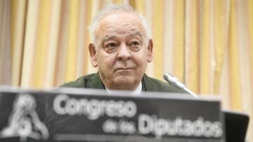 El ex director adjunto operativo de la Policía Nacional, Eugenio Pino, durante la comisión de investigación de la 'Operación Cataluña'.