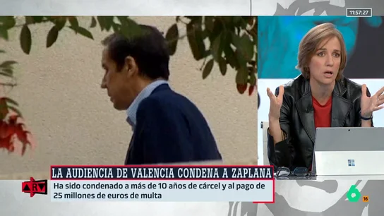 Tania Sánchez, sobre la condena de Zaplana Tania Sánchez, sobre la condena de Zaplana