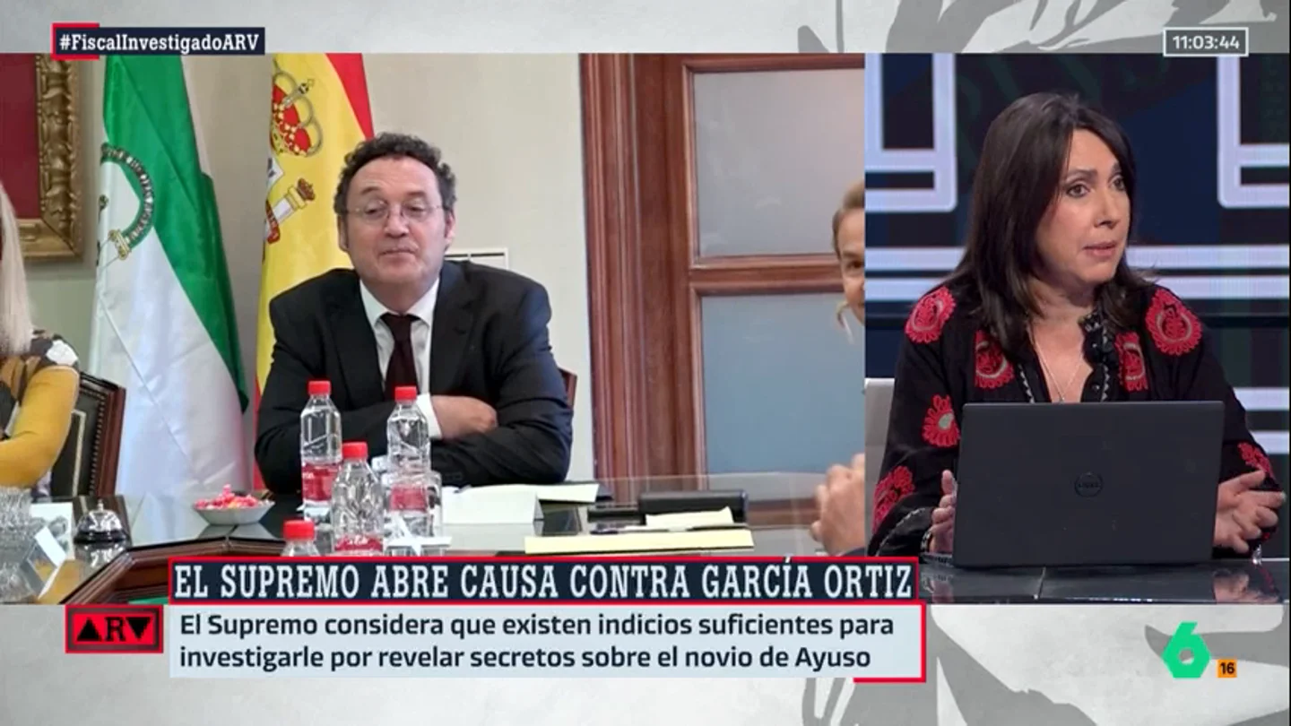 ARV-Beatriz Parera analiza la imputación del Supremo al fiscal general: "Ha caído como una bomba pese a ser esperado" ARV-Beatriz Parera analiza la imputación del Supremo al fiscal general: "Ha caído como una bomba pese a ser esperado"