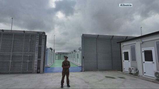 Centro para el internamiento de migrantes levantado en Albania por Italia