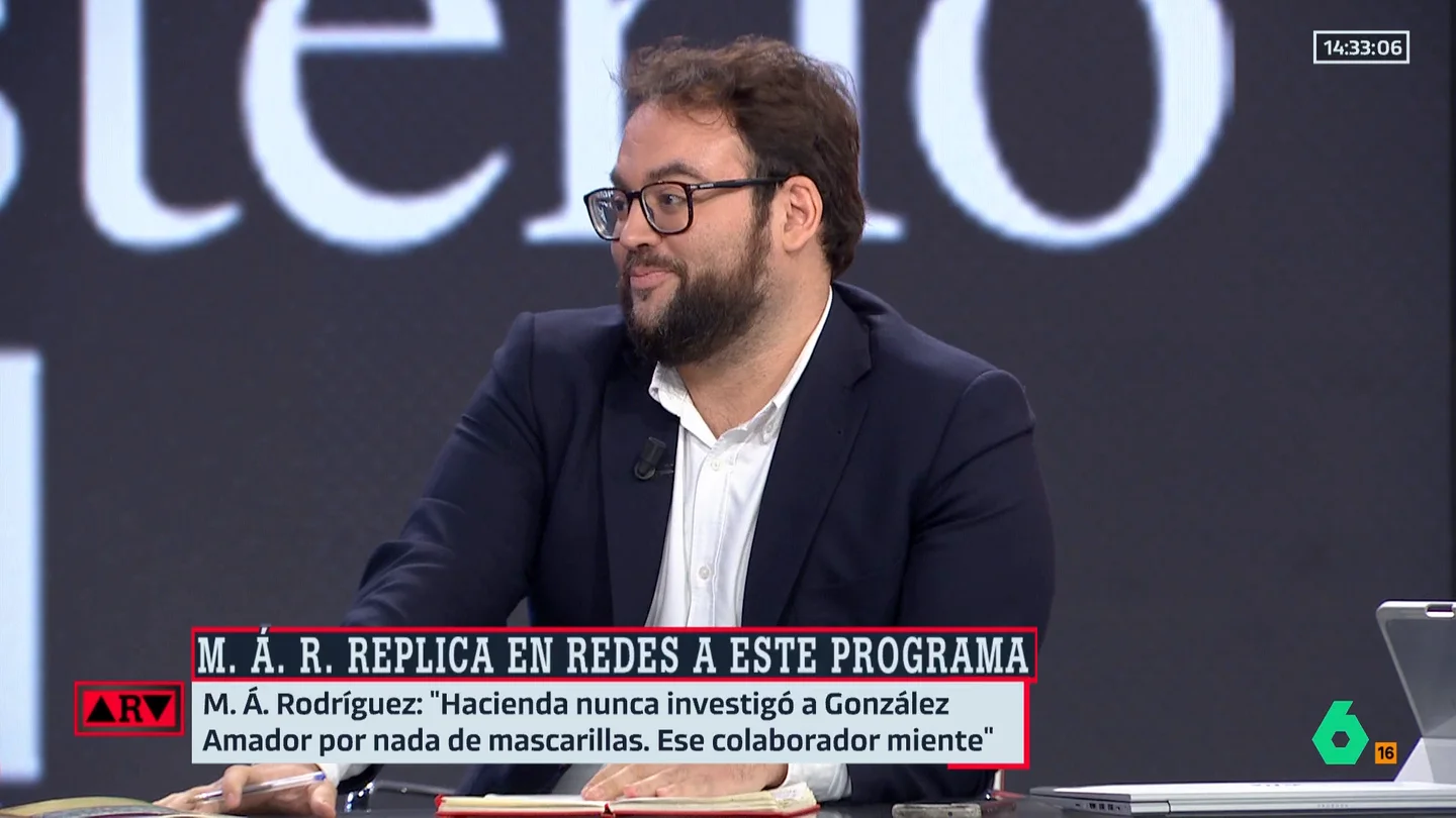 ARV-Monrosi responde al jefe de gabinete de Ayuso: "Debe estar bastante nervioso para tuitear cosas que no he dicho" ARV-Monrosi responde al jefe de gabinete de Ayuso: "Debe estar bastante nervioso para tuitear cosas que no he dicho"