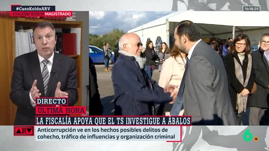 ARV-Joaquim Bosch, sobre Ábalos: "Hay elementos indiciarios que justifican que se pueda abrir una causa penal" ARV-Joaquim Bosch, sobre Ábalos: "Hay elementos indiciarios que justifican que se pueda abrir una causa penal"