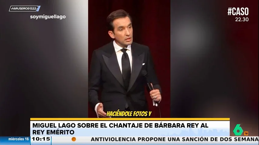 Miguel Lago, sobre el rey Juan Carlos y Bárbara Rey: "Si llega a estar en casa con Sofía no le graban"