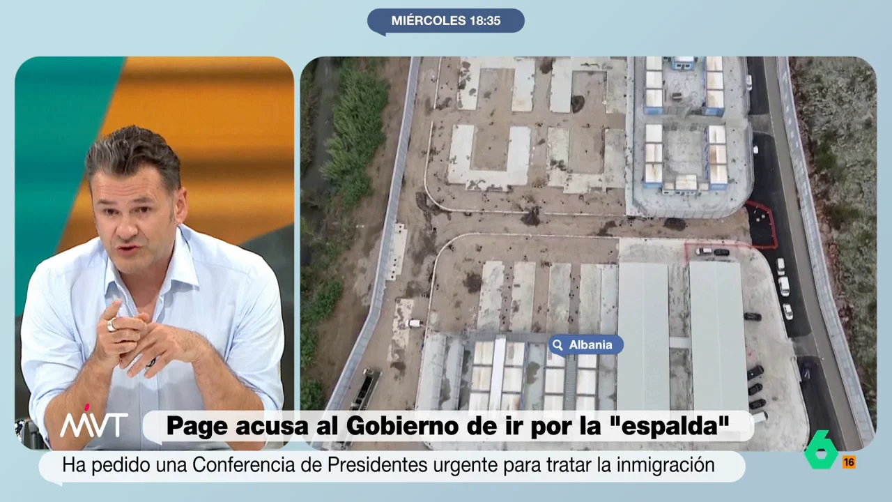 Iñaki López reacciona al centro de migrantes del Gobierno de Meloni en Albania que quiere replicar la Unión Europea. En este vídeo explica que "es más caro que mantener a los migrantes en Italia".