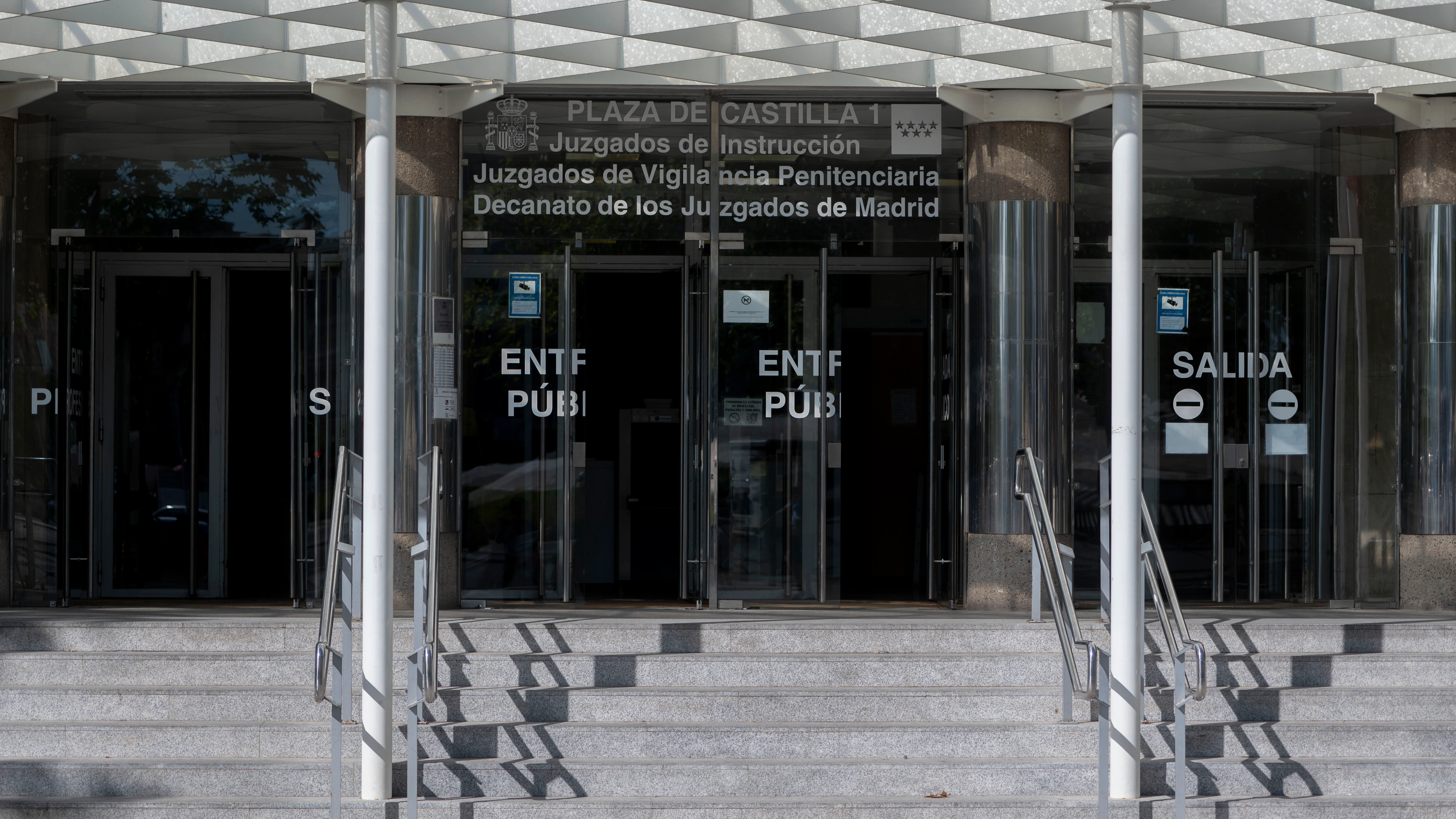 Entrada de los Juzgados de Plaza de Castilla, en una imagen de archivo