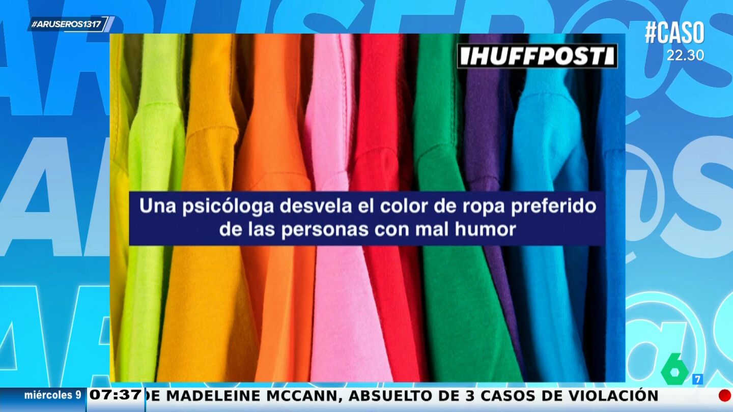 Descubre qu&eacute; colores son los preferidos de la gente con mal humor: los colaboradores de Aruser@s lo comprueban
