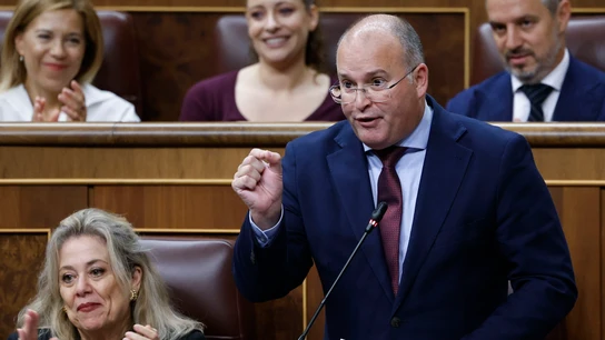 Miguel Tellado, en la sesión de control al Gobierno del 16 de octubre. Miguel Tellado, en la sesión de control al Gobierno del 16 de octubre.