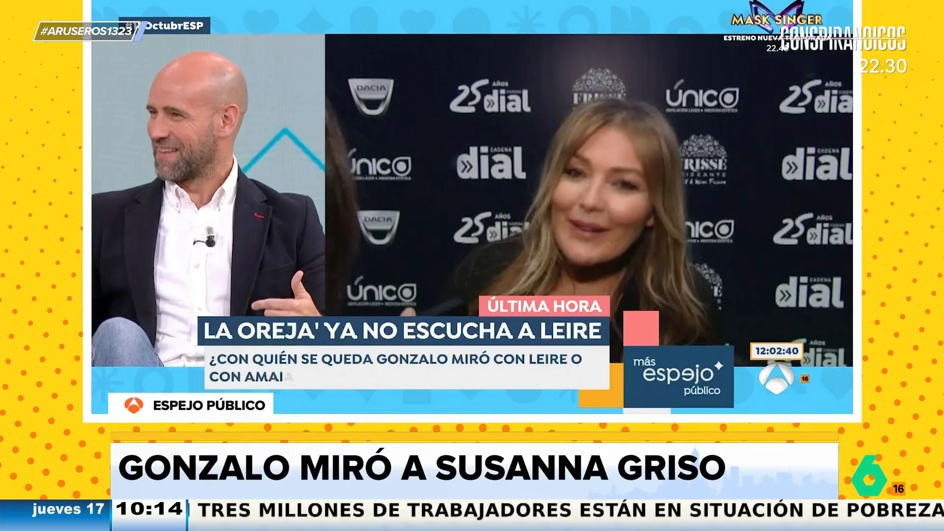 Gonzalo Miró, de la marcha de Leire Martínez de La Oreja de Van Gogh: "Son los mismos que la ficharon"