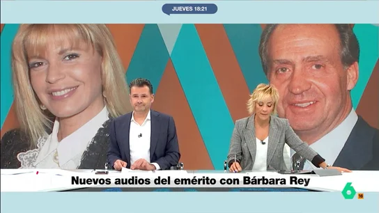 Iñaki López, irónico al oír a Juan Carlos I hablar de política y corrupción: "Qué soluciones tan campechanas" Iñaki López reacciona en este vídeo de Más Vale Tarde a los nuevos audios del rey, donde exponía a Bárbara Rey la problemática de las comisiones sobre los casos de corrupción del PSOE de Felipe González y cómo pararlas.