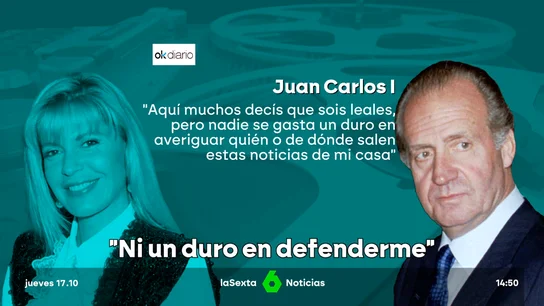 Así abroncó el rey Juan Carlos a su entorno: "Decís que sois leales, pero nadie se gasta un duro" Así abroncó el rey Juan Carlos a su entorno: "Decís que sois leales, pero nadie se gasta un duro"
