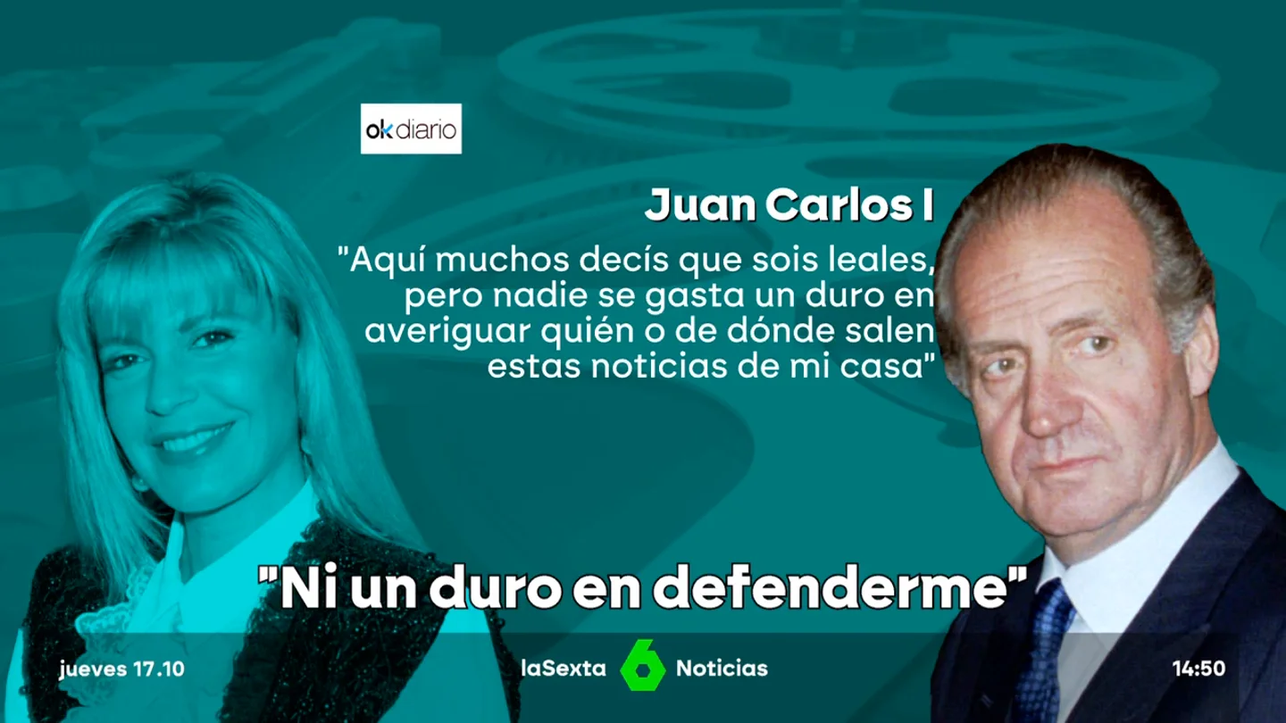 Así abroncó el rey Juan Carlos a su entorno: "Decís que sois leales, pero nadie se gasta un duro" Así abroncó el rey Juan Carlos a su entorno: "Decís que sois leales, pero nadie se gasta un duro"