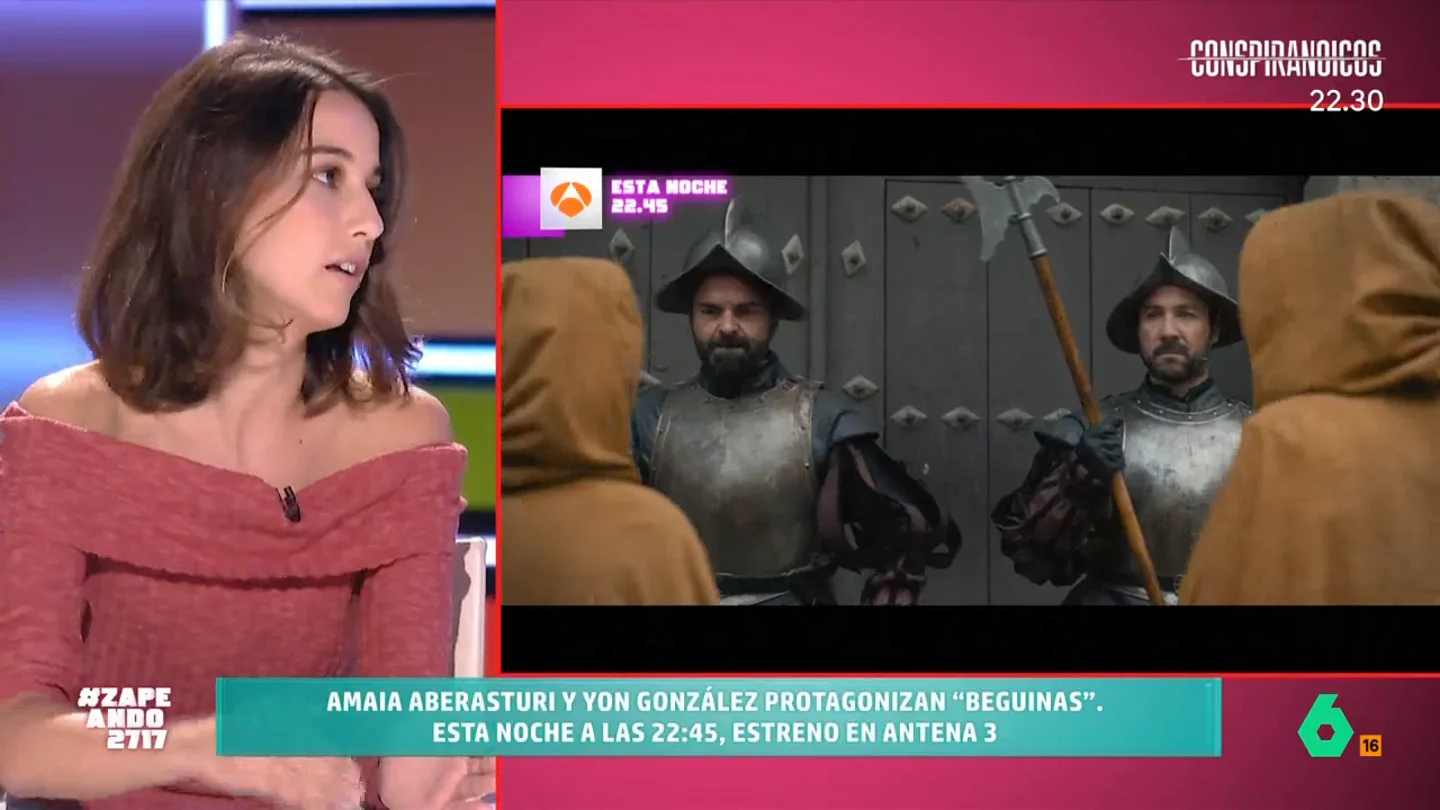 Amaia Aberasturi desvela cómo fue rodar 'Beguinas' en Segovia a 44 grados: "Hubo golpes de calor en el equipo" Amaia Aberasturi, protagonista de 'Beguinas', explica detalles de la serie que se estrena esta noche en Antena 3 y desvela algunos secretos del rodaje, como lo que significó llevar trajes de época en Segovia en pleno verano.