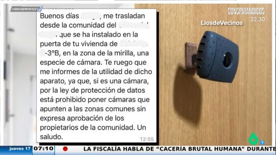 Una persona acusa a su vecino de ponerle una c&aacute;mara en la puerta de su casa y resulta que es un ambientador