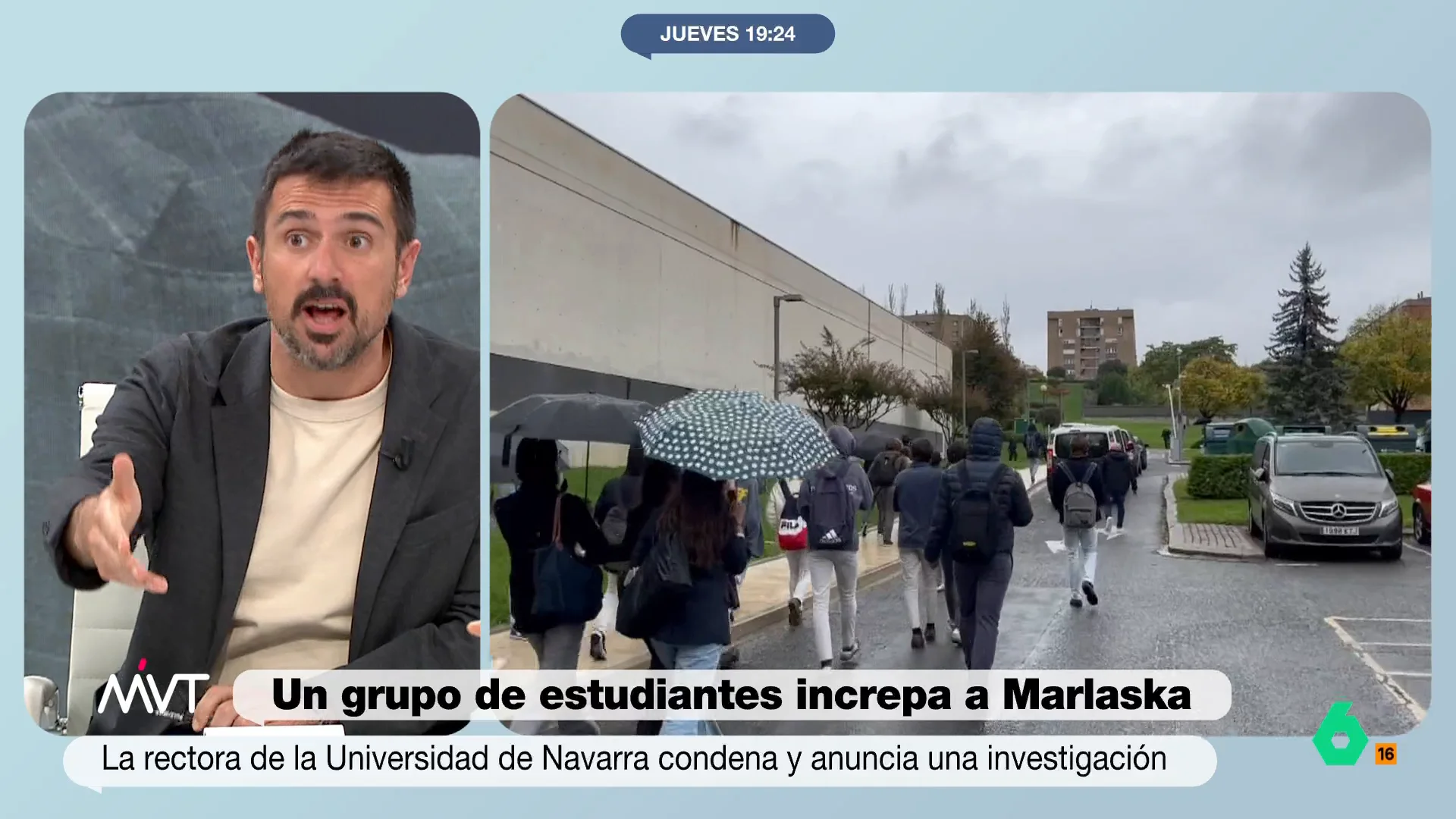 Ramón Espinar reflexiona en este vídeo sobre los graves insultos a Marlaska en la Universidad de Navarra y recuerda que "'Que te vote Txapote' es un lema que Ayuso puso en circulación y ha sido la tónica de acosadores de extrema derecha".