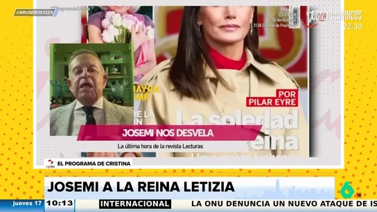 Josemi carga contra la reina Letizia: "Te aguantas la lluvia, mona, que va en el sueldo" Josemi carga contra la reina Letizia: "Te aguantas la lluvia, mona, que va en el sueldo"
