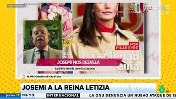 Josemi carga contra la reina Letizia: "Te aguantas la lluvia, mona, que va en el sueldo"