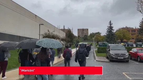 Insultos a Marlaska en la Universidad de Navarra Insultos a Marlaska en la Universidad de Navarra
