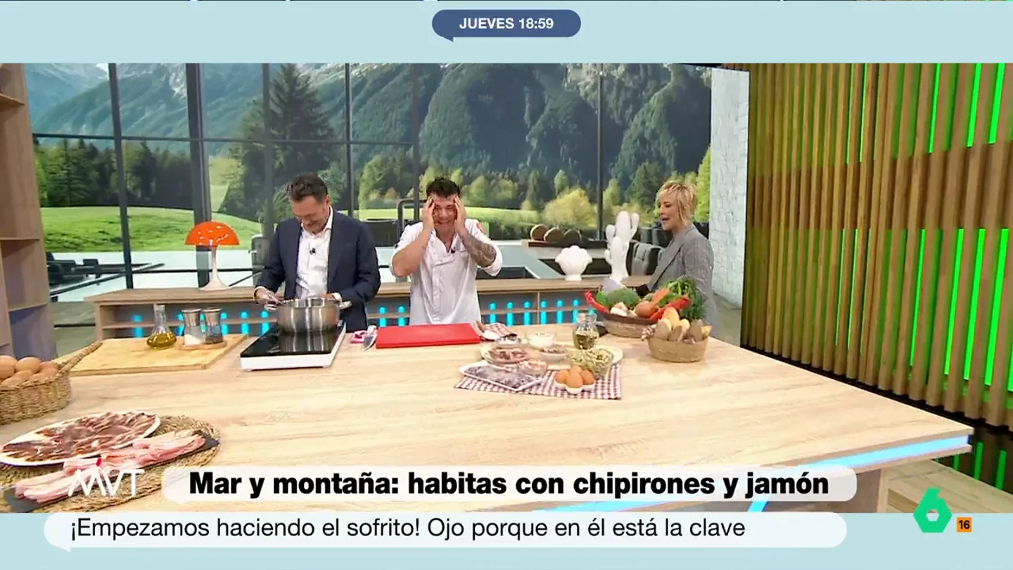 Cristina Pardo desvela a qué se debe la ausencia del nutricionista Pablo Ojeda en Más Vale Tarde El chef Carlos Maldonado e Iñaki López han tenido palabras de 'animo' para Pablo que no ha acudido al programa por una razón muy especial.