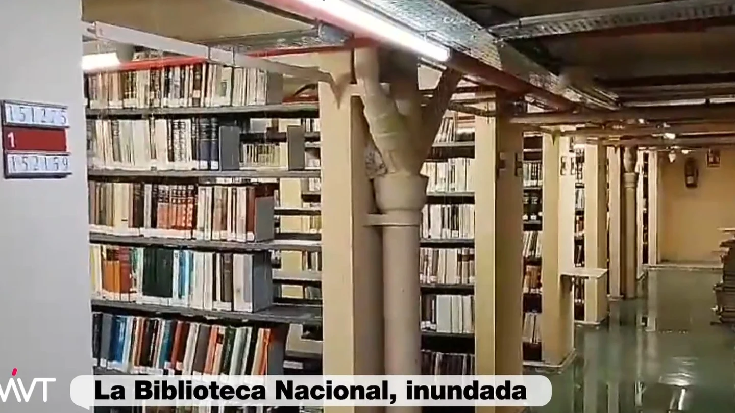 La Biblioteca Nacional, inundada La Biblioteca Nacional, inundada