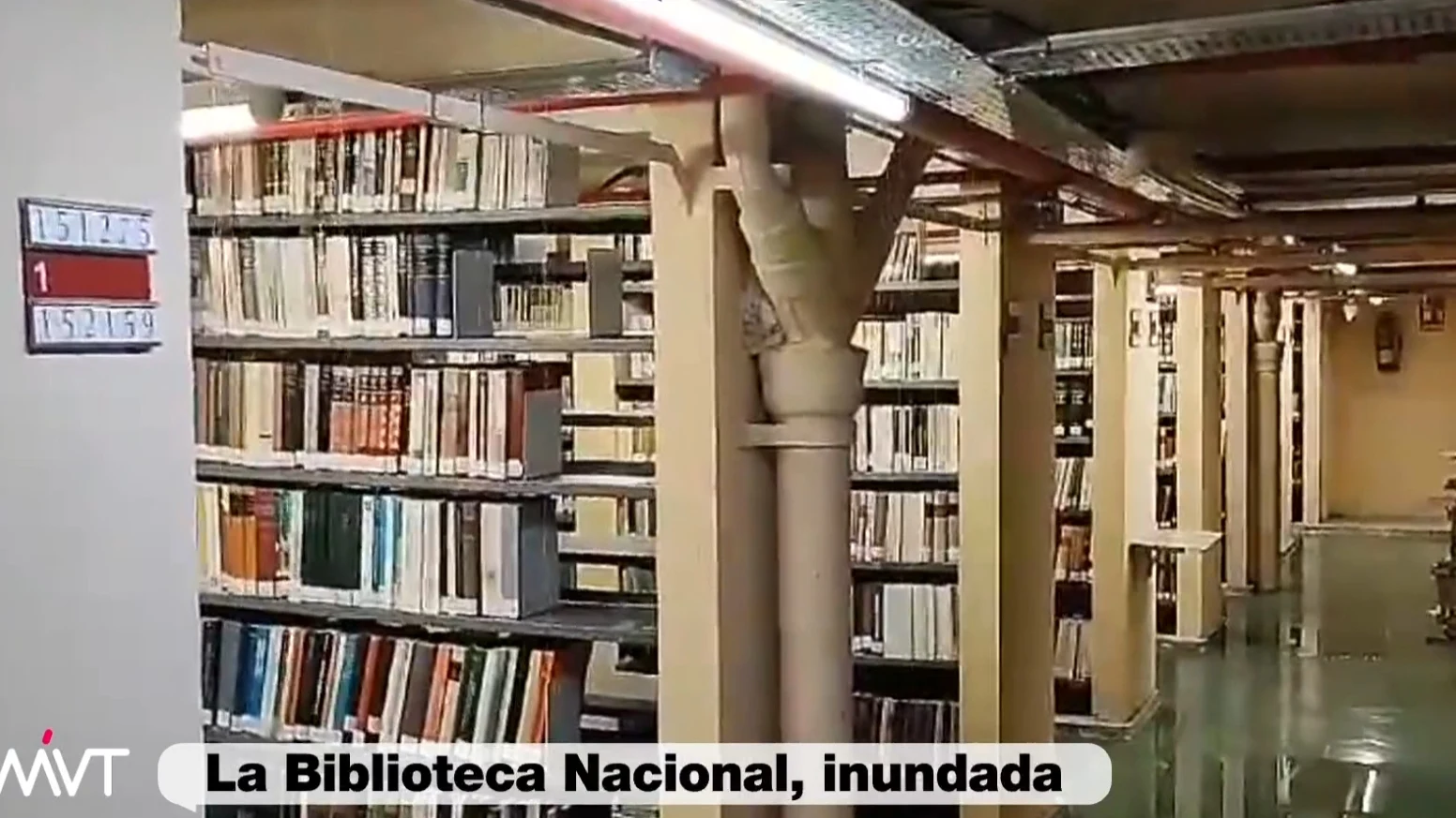 La Biblioteca Nacional, inundada