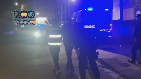 Momento de la detención de uno de los yihadistas. Momento de la detención de uno de los yihadistas.